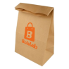 Bolsas Kraft Americanas Sin Asas personalizadas 26+14x42 cm (90g)