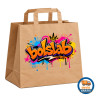 Bolsa de papel personalizada para Take Away