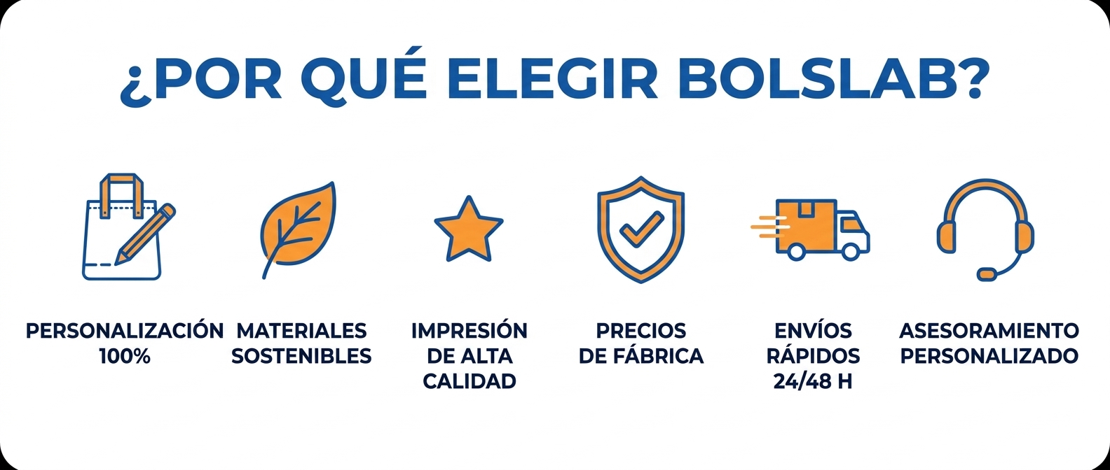 ¿Por qué elegir Bolslab - Bolsas personalizadas?